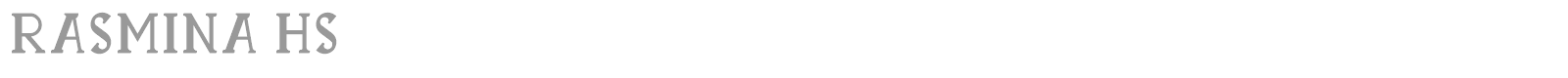 Rasmina HS 60 font preview